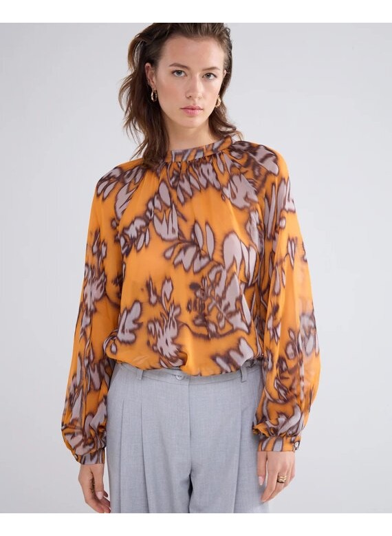 Top Spicy Orange Print